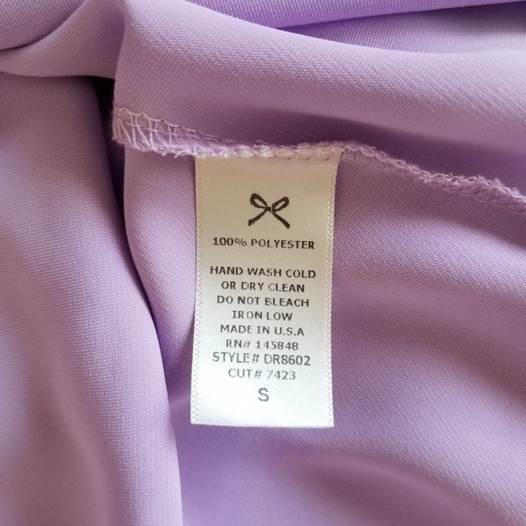 Everly Lavender Bell Sleeved Dress - Picture 6 of 6